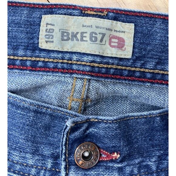 Vintage Y2K Distressed Buckle BKE 67 Luke Bootcut Jeans Mens 33x30 Made In USA - Picture 3 of 7